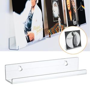 12\" Clear Vinyl <b>Record</b> Wall Mount Shelf Album <b>Record</b> <b>Holder</b> Display - Product Image 2