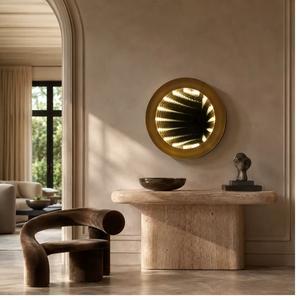 Miroirs ronds modernes de luxe à design unique multi-couches pour la décoration de la maison - Product Image 1