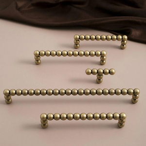Tiradores de latón cepillado para cocina, accesorios de ferretería, tiradores para muebles, armarios y roperos - Product Image 4