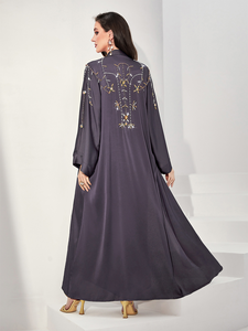 Abaya Dubaï 2026 en gros, abayas modestes pour femmes, abaya simple, robe abaya, abaya de luxe brodée, abaya en gros, logo personnalisé - Product Image 2