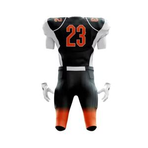 Conjuntos de uniformes de fútbol americano al por mayor camisetas transpirables de secado rápido de 100% poliéster con logotipo personalizado - Product Image 2