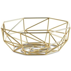 Cesta de frutas metálica clásica para el hogar, para almacenamiento en la mesa de comedor, con un aspecto elegante y una estructura práctica. - Product Image 3