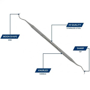 Sondes d'exploration dentaire, outils de diagnostic, acier inoxydable de haute qualité, réutilisables, autoclavables, CE, usage hospitalier - Product Image 3
