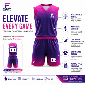 Uniforme de Baloncesto Sublimado Personalizado, Transpirable, de Secado Rápido, Conjunto de Camiseta de Baloncesto para Equipo, Ropa Deportiva al por Mayor, Ropa de Entrenamiento para Hombre - Product Image 5