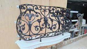Custom TTD Wrought Iron Balcony Railing for Villas Hotels & Luxury Homes with Modern Design Rust Water Resistant 1 Year Warranty - Product Image 6