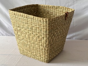 Handwoven Water Hyacinth <b>Storage</b> <b>Basket</b> With Cotton Liner Wicker Organizer <b>Basket</b> Eco Friendly Home <b>Storage</b> <b>Basket</b> - Product Image 2