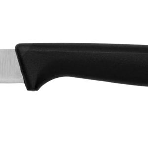 Couteaux de cuisine noirs avec manche argenté, lame pointue, triple rivet et tranchant conique pour la préparation quotidienne des aliments - Product Image 4