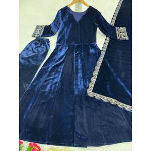 Elegantes Vestidos de Noche de diseñador vestido de fiesta con elegante colgante y Dupatta - Product Image 5