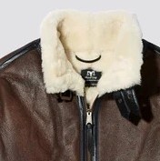 Genuine Leather <b>Pilot</b> Bomber Aviator <b>Jacket</b> Luxury Winter Coat Custom Private Label Sample Service Available Today - Product Image 3