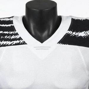 Maillots de football américain personnalisés OEM à manches courtes, logo et nom de joueur personnalisés, maillots de haute qualité aux couleurs personnalisées pour équipe - Product Image 4