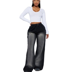 Conjunto de Sudadera con Capucha para Mujer, Personalizado, Sublimado en 3D, Digital, de Dos Piezas, Tejido de Punto Sólido, Algodón y Elastano, Casual, Manga Larga, Cuello en V - Product Image 3