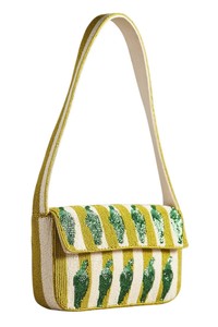 กระเป๋าถือสะพายไหล่ประดับลูกปัดทำมือ กระเป๋าฤดูร้อนประดับลูกปัด กระเป๋า Staud แบบประดับลูกปัด กระเป๋าสะพายไหล่ประดับลูกปัด กระเป๋าถือประดับลูกปัดจากอินเดีย - Product Image 2