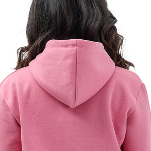Modern Street Fashion Trendy Pink Fleece Hoodie Customizable Front Premium Quality Unisex Pullover Sweatshirt Comfortable Lined - Product Image 2