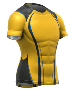 Compression Gym Wear T Shirt Men Quick Dry Running Training Shirt - Product Image 5