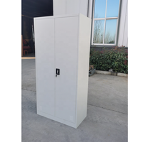 Armoire métallique à 2 portes battantes pour bureau, armoire de rangement en acier pour dossiers et vêtements, placard en fer, Almirah
