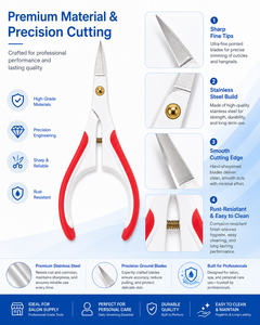 Stainless Steel <b>Cuticle</b> <b>Scissors</b> Manual Nail Trimming Shears with Spring Handle for Manicure Salon Use - Product Image 2