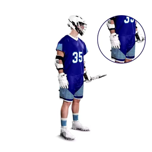 Nuevo Diseño, Impresión Digital, Transpirable, Antiarrugas, Uniforme de Lacrosse Reversible de Alta Calidad 100% Poliéster para Hombre y Niño - Product Image 4