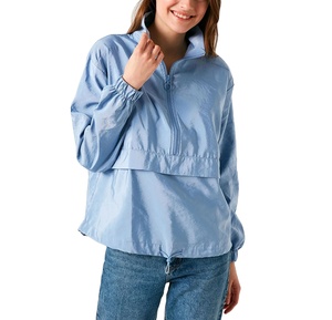 Chaqueta Profesional de Moda con Capucha y Cremallera Completa, Cortavientos, de Lona, Colores Personalizados/Al por Mayor, Informal, para Gimnasio, Fitness, Poliéster - Product Image 1