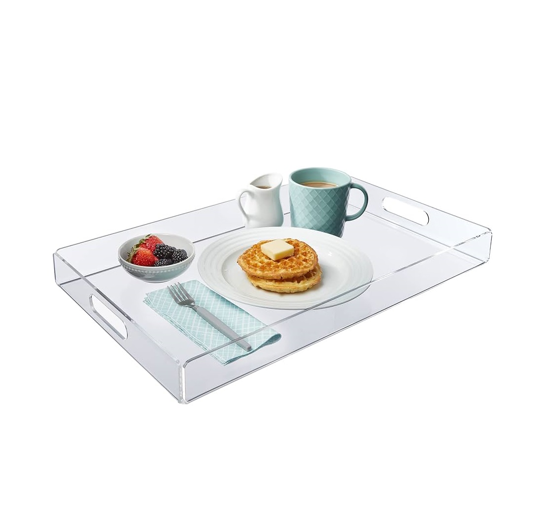 Bandeja de servicio de acrílico