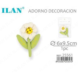 Fiore Decorativo Ilan 6x9,5cm con Stelo Singolo per Decorazioni Artigianali - Product Image 3