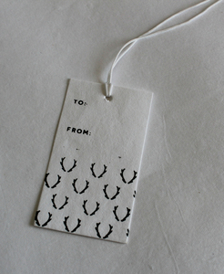 Étiquettes en papier de coton recyclé créatives de Noël, imprimées multicolores par sérigraphie argentée pour cérémonies et festivals, étiquettes et cartes - Product Image 2