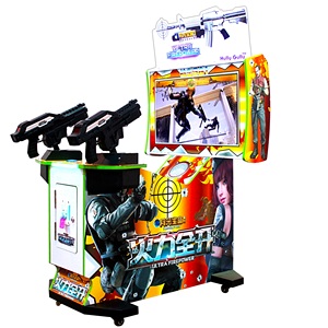 Máquina Arcade de Combate 3 en 1 con Pistola, Pantalla LCD de 32 Pulgadas, Operada con Monedas, para 2 Jugadores, Juego de Video de Disparos que Ahorra Espacio - Product Image 1