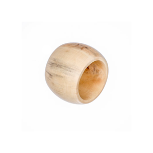 Anneau de serviette en bois naturel |   Porte-serviettes rond en bois fait main pour mariage, Noël, table de repas, fête, décoration de la maison, ensemble cadeau - Product Image 3