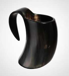Handmade Modern <b>Large</b> Capacity Horn Beer <b>Mug</b> Solid Pattern Leak Proof Dishwasher Microwave Safe Gift Wedding Drinkware for - Product Image 2