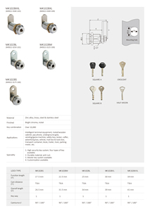 Mk102bs bảo mật cao NCR ATM Máy bán hàng tự động khóa xi lanh Tủ <span class=keywords><strong>cam</strong></span> khóa 17.5mm Đĩa detainer <span class=keywords><strong>cam</strong></span> khóa - Product Image 3
