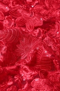 Pearl Embroidered <b>Sequin</b> Net Fabric Luxury Double Layer Gauze Lace <b>Material</b> for Wedding Dress Evening Wear Apparel - Product Image 3