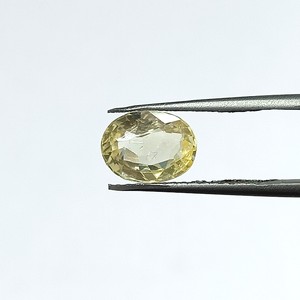 Zafiro amarillo ovalado natural de 3,29 quilates de Sri Lanka, piedras preciosas sueltas para la fabricación de joyas y anillos YOIS-204 - Product Image 1