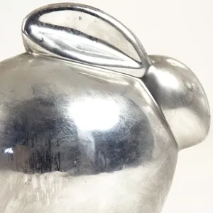 Sculpture en fer artisanale de luxe, collection de décoration d'intérieur haut de gamme pour importateurs, exportateurs, détaillants et distributeurs du monde entier, argent - Product Image 3