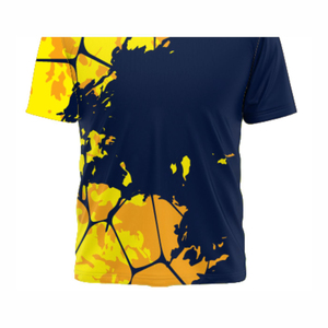เสื้อยืดออกกำลังกายผู้ชายแบบกำหนดเอง แห้งเร็ว ระบายเหงื่อได้ดี ผลิตจากโพลีเอสเตอร์ เหมาะสำหรับการฝึกซ้อมในยิม ระบายอากาศได้ดี เหมาะสำหรับวิ่งและฟิตเนส - Product Image 3