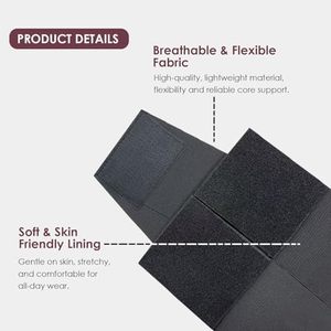 Waist <b>Trainer</b> Belt Durable Fitness Sweat Belt Lightweight Compression Workout Wear OEM Wholesale Supply - Product Image 6