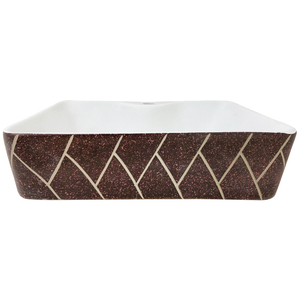 Lavabo de Cerámica Moderno con Pedestal, Lavabo Artístico Hecho a Mano para Encimera de Baño - Product Image 5