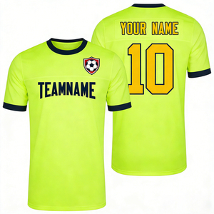 Custom Design Mens Football Jersey Vintage Soccer Shirt Breathable Mesh Fabric - Product Image 1