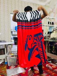 Robe longue personnalisée à imprimé floral style ethnique des îles d'Asie-Pacifique, sans manches, épaules dénudées, pour adultes unisexe, tenue de soirée - Product Image 1