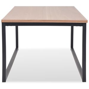 Set di 3 Tavolini Laterali Marroni e Neri per Uso come Tavolino da Caffè - Product Image 6