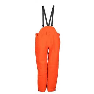 Pantalones de caza impermeables de softshell naranja para hombre con tirantes, ropa de exterior para invierno - Product Image 6