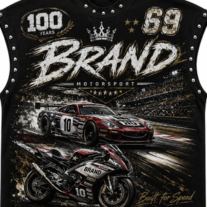 เสื้อกล้ามโอเวอร์ไซส์ลายกราฟิก DTG แบบยูนิเซ็กซ์ ผ้าคอตตอนเจอร์ซีย์ 100% สไตล์วินเทจสุดเทรนดี้ ทรงไม่มีแขน ซักแล้ว ใส่สบาย เหมาะสำหรับสตรีทแวร์ - Product Image 4