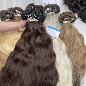 Extensions de cheveux humains vietnamiens bruts à pointe en U en kératine, cuticules alignées, double épaisseur, haute qualité - Product Image 5