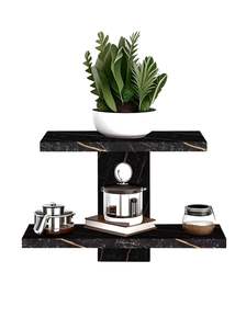 Étagère murale en bois pour salon |   Étagère au design unique en forme d'arbre, finition mate, pour organiser le bureau, la cabine, la cuisine - Product Image 3