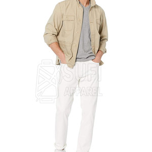 Pantalones Rectos de Corte Ajustado para Hombre con Tela Elástica 100% Algodón Moderna y Cómoda para un Look Casual Profesional y Elegante - Product Image 4