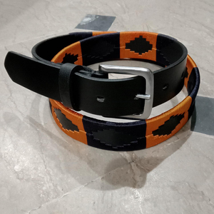 Étui en cuir véritable personnalisé, ceinture Polo pour homme, ceinture en cuir de vache véritable cousue à la main, fournisseur en gros de ceintures Gaucho LPB-0024 - Product Image 1