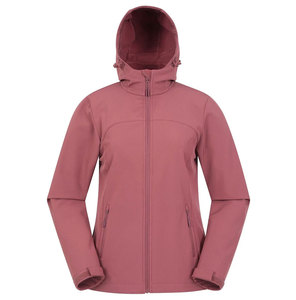 Wholesale Unisex Formal Solid Softshell Jacket Windproof Waterproof Hooded Outdoor Autumn <b>Polyester</b> Cotton Blend - Product Image 1