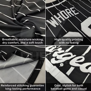 Camiseta de Béisbol Personalizada 2025 con Rayas Blancas, Detalles en Verde y Amarillo, Diseño con Botones, Uniforme de Equipo, Nombre y Número Personalizados - Product Image 5