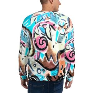 Sweat-shirt décontracté à revers côtelés, style minimaliste, pour homme, inspiré du streetwear, idéal pour la sublimation - Product Image 3