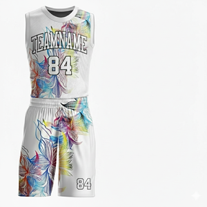 2026 Ensemble de maillot de basketball sans manches ample pour hommes et enfants, personnalisable, respirant, tenue de sport pour matchs d'équipe, vente en gros - Product Image 3