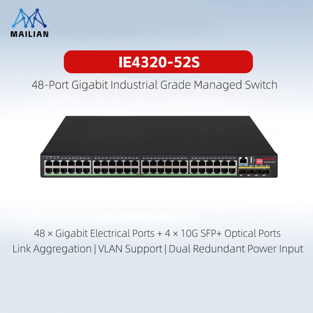 H3C IE4320-52 Series 48-Port Rackmount Industrial Ethernet Switches High-Density Gigabit Industrial Access IP40 Switches