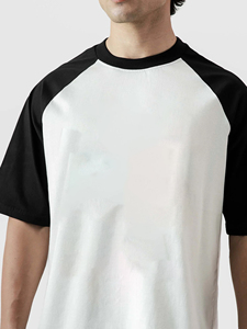 Camiseta Oversize Estilo Béisbol para Hombre, Algodón Premium, Casual, Streetwear, Manga Raglán Personalizada, Camiseta Oversize Premium Lisa - Product Image 3